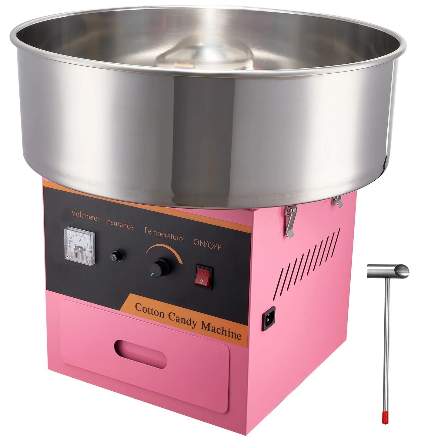 SucceBuy Electric Cotton Candy Machine Stainless Steel Bowl