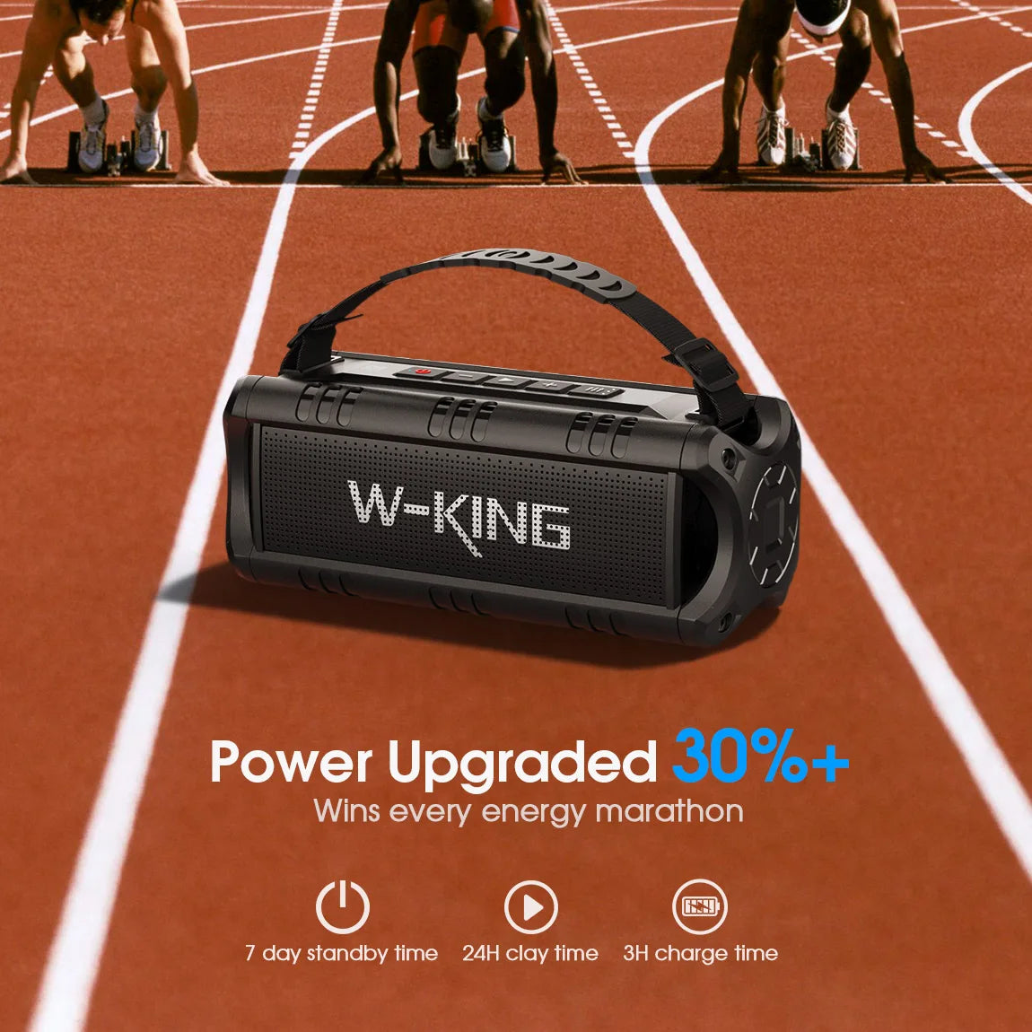 W-King D8mini 30W Bluetooth Speaker For Portable Outdoor Use