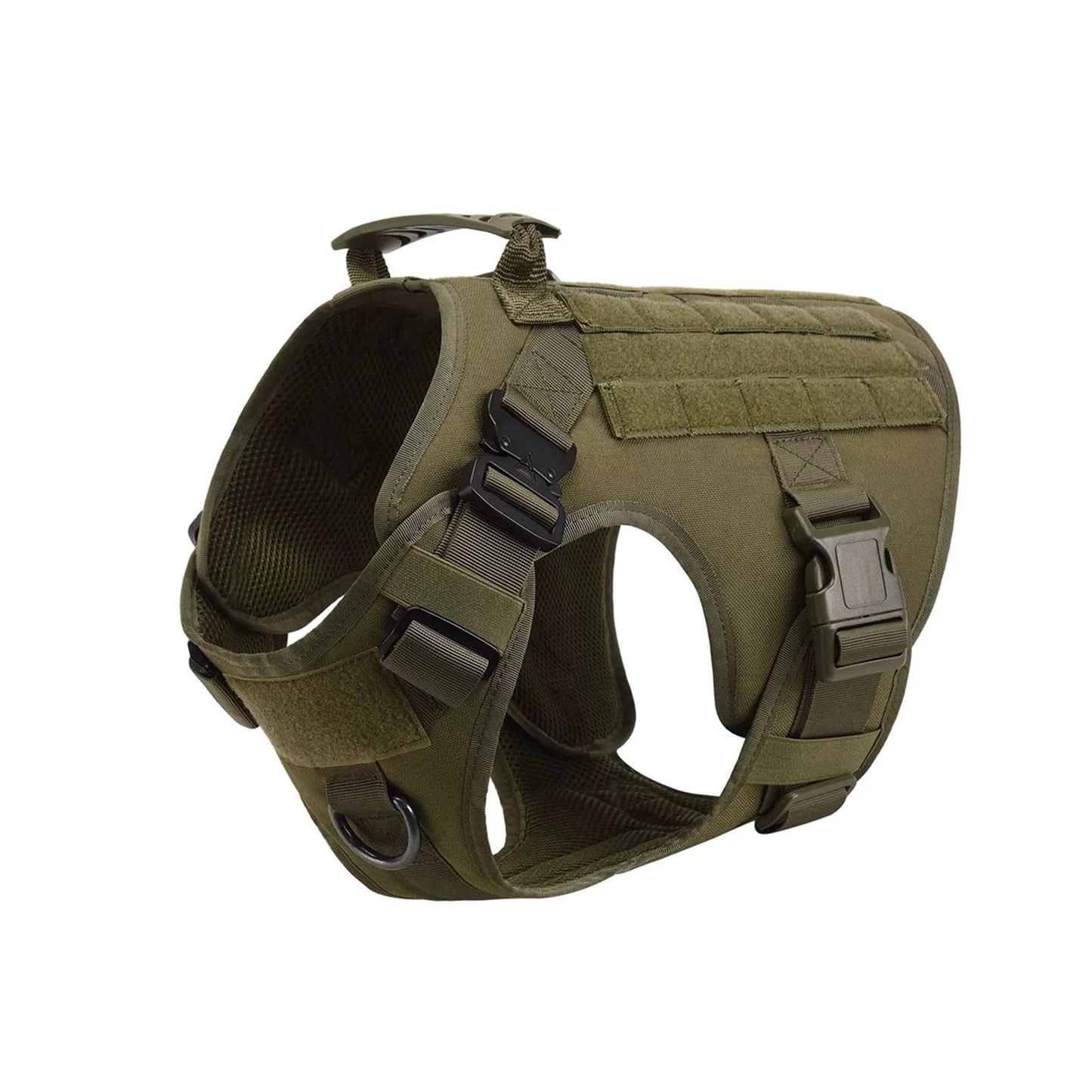 PETRAVEL CN Tactical Dog Harness Vest With Molle Pouches For Training Walking