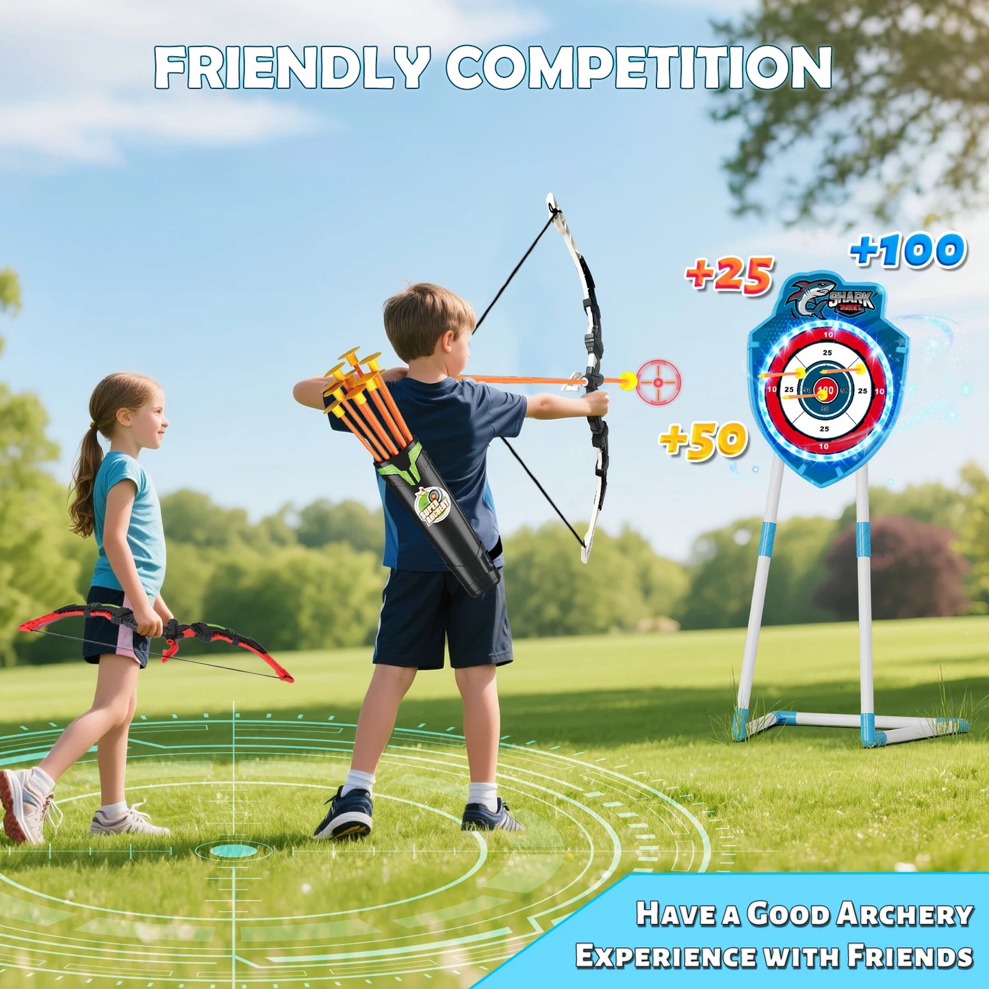 VATOS Ultimate 4 in 1 Archery Battle Arena for Kids