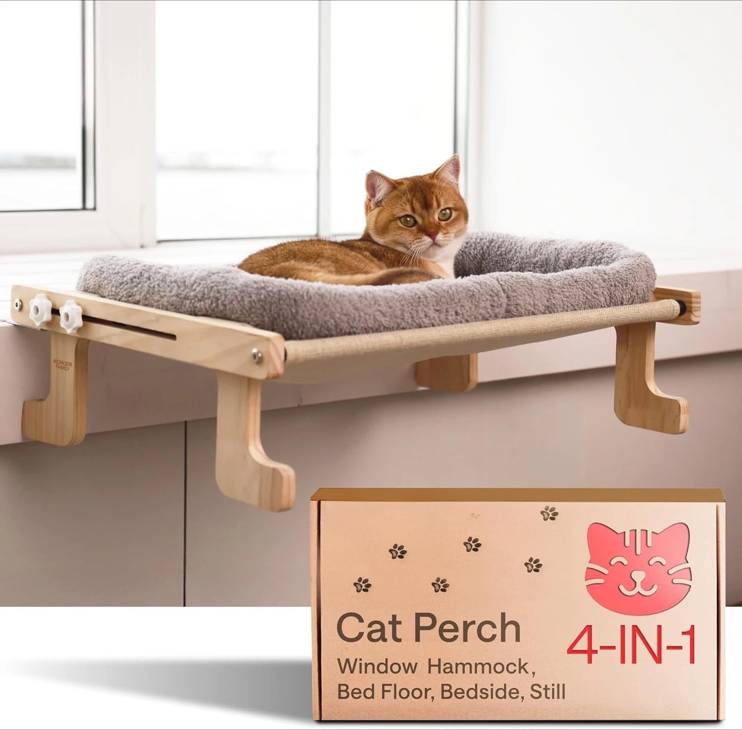 Cat Window Perch Heavy Duty Foldable Hammock Bed For Cats