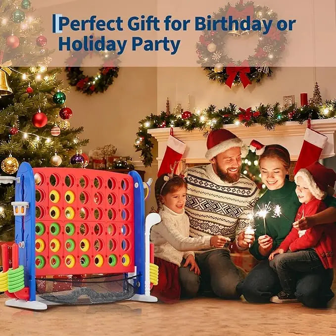 HiMISS Giant Connect 4 Outdoor Game Set With Carry Bag