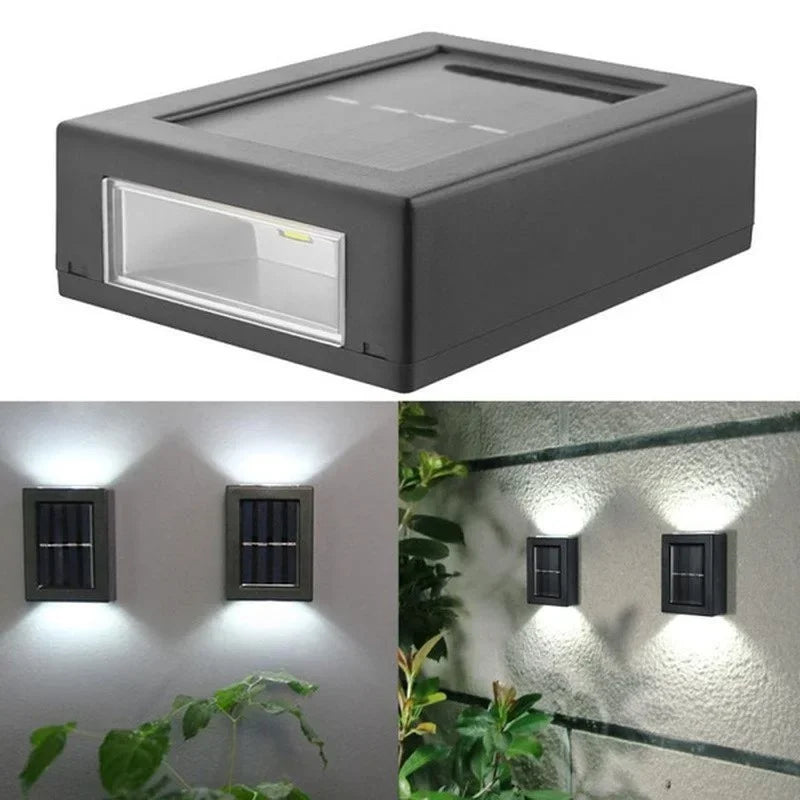 AlliLit Wall Solar Lights Outdoor LED Waterproof Garden Pathway