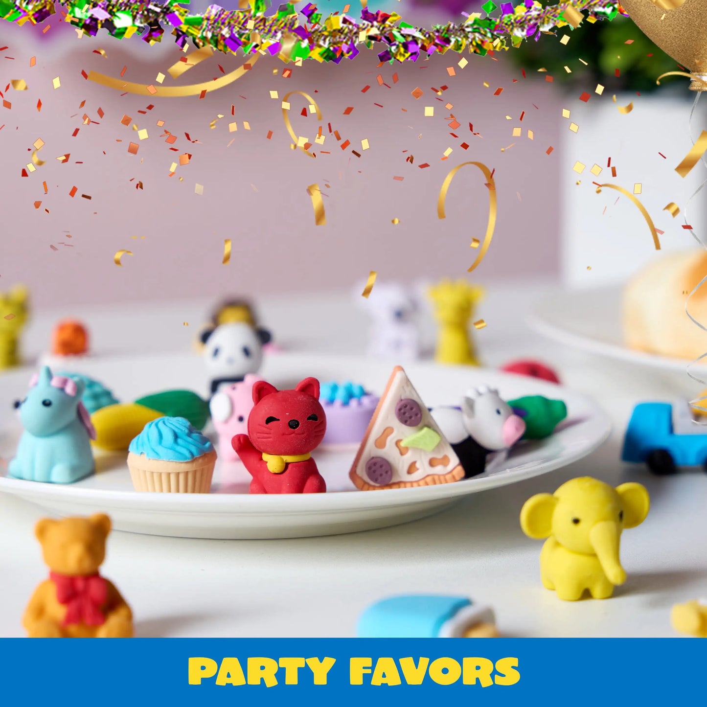 Joyfy 3D Animal Erasers Set For School Party Favors