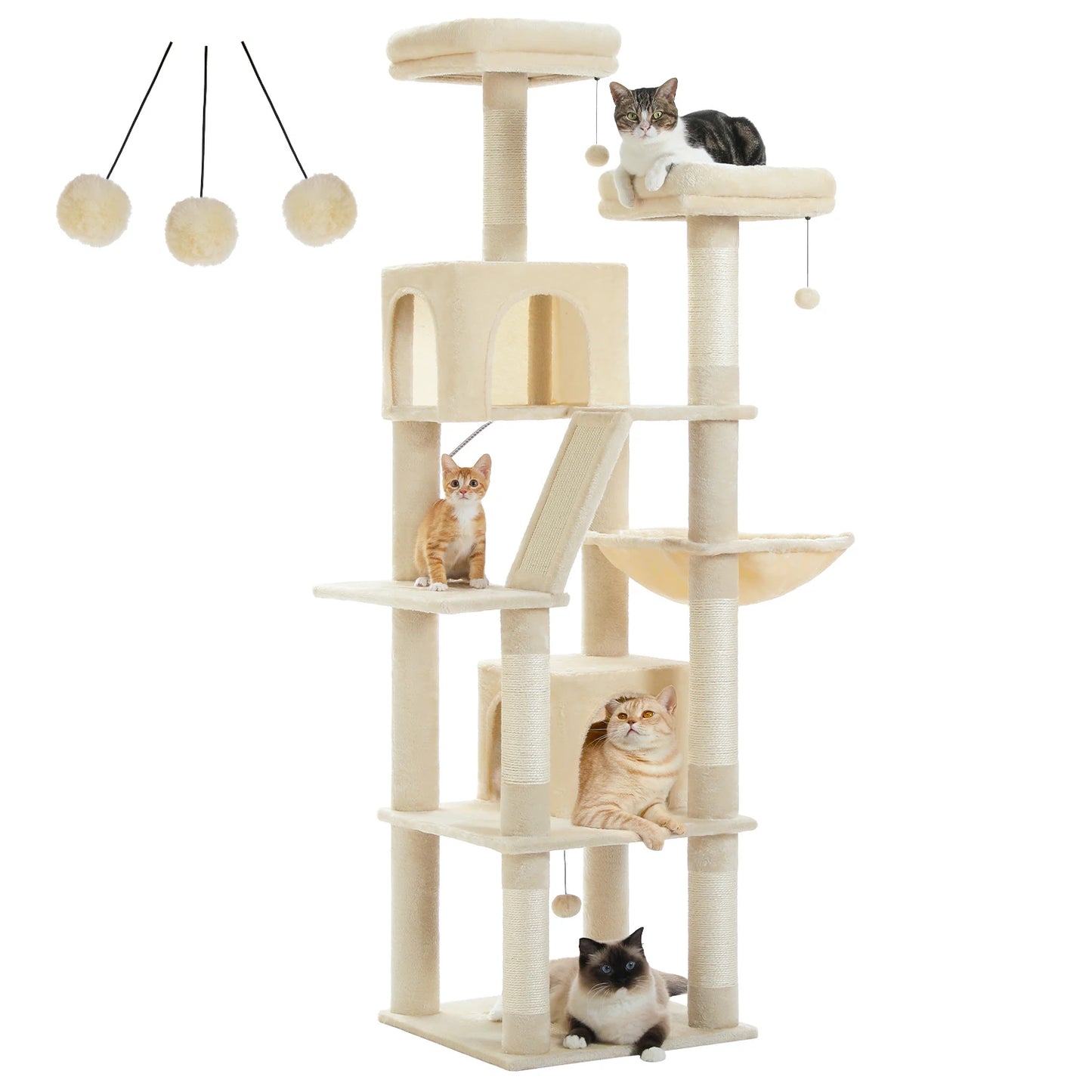PAWZ Road Large Cat Tree Tower With Scratching Posts