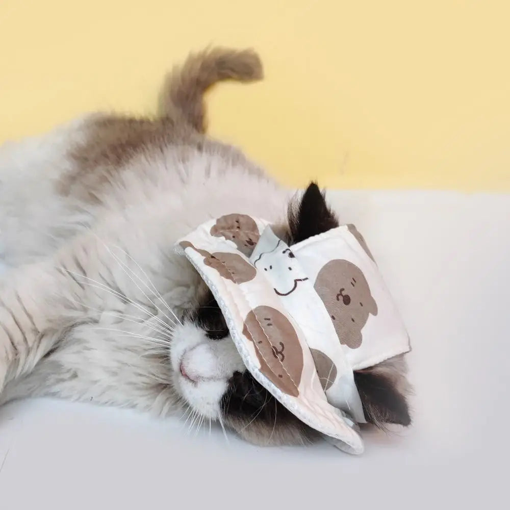 Adjustable Pet Sun Hat For Cats And Dogs Breathable Sunshade