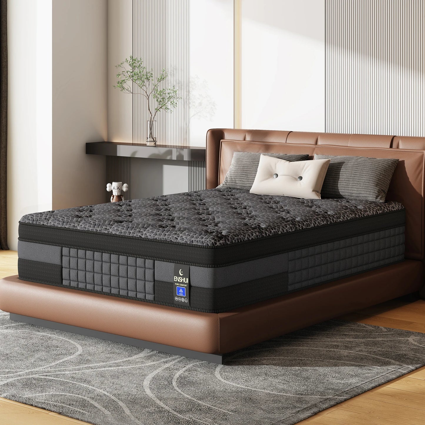 Memory Foam Gel Mattress For Back Pain Relief Orthopedic Support