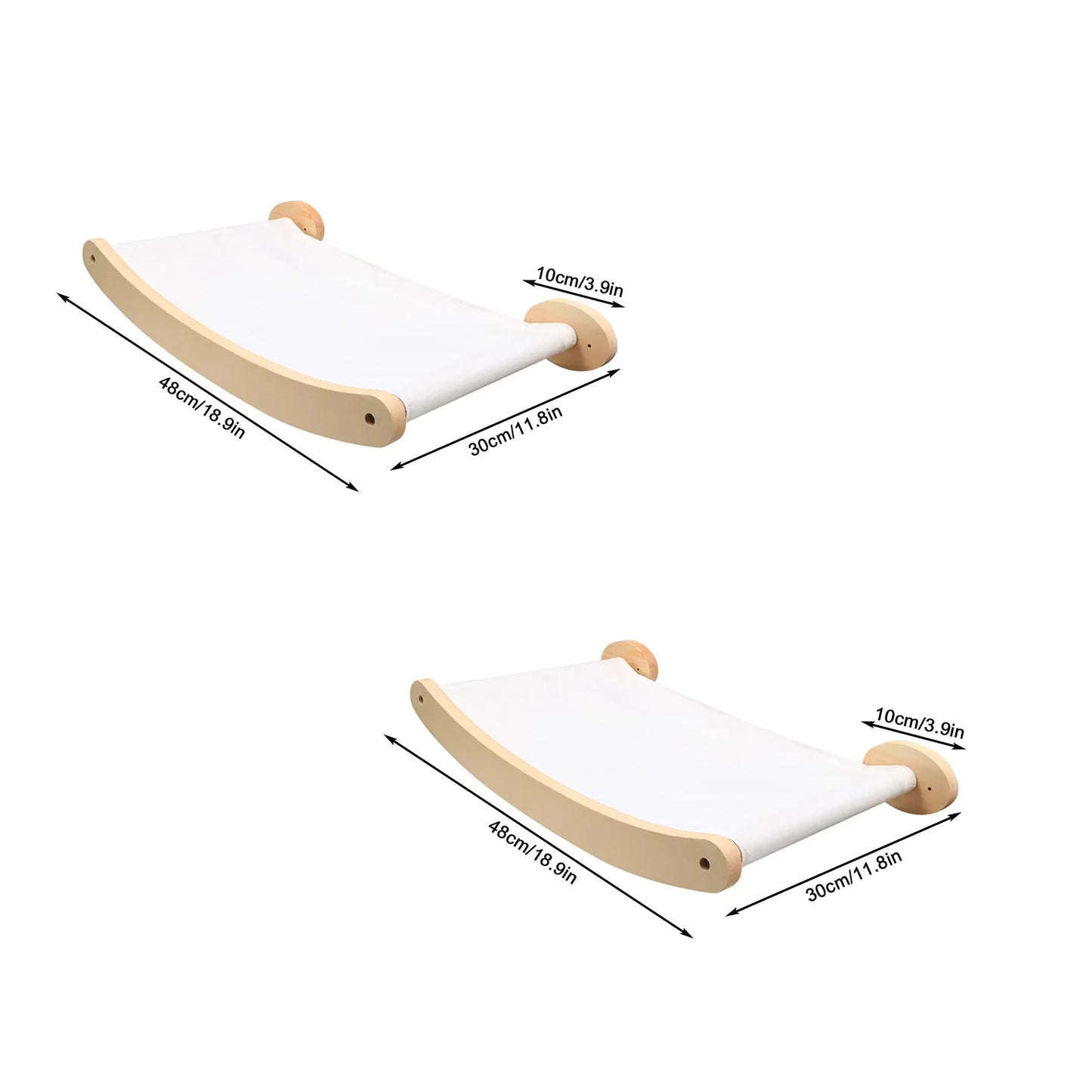 CWV Cat Wall Mounted Hammock And Stairway Climbing Shelf