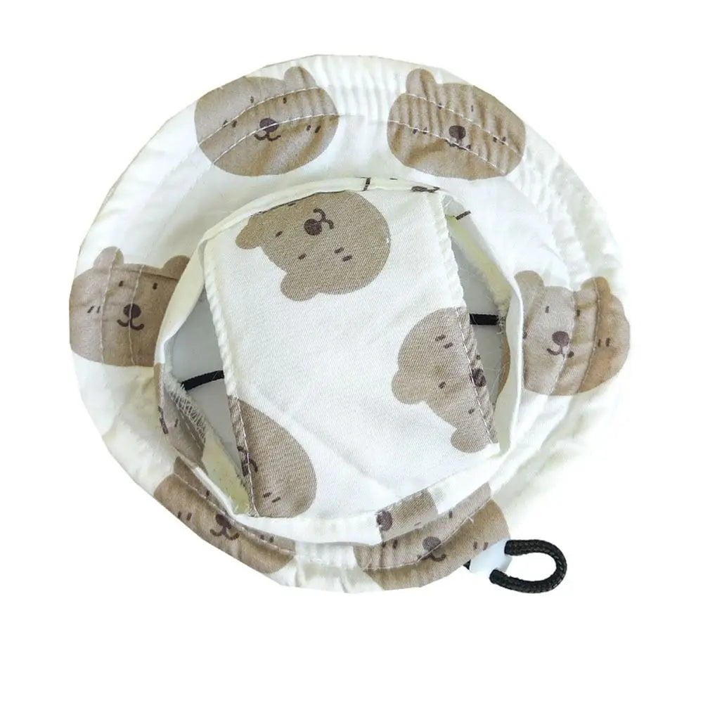 Adjustable Pet Sun Hat For Cats And Dogs Breathable Sunshade