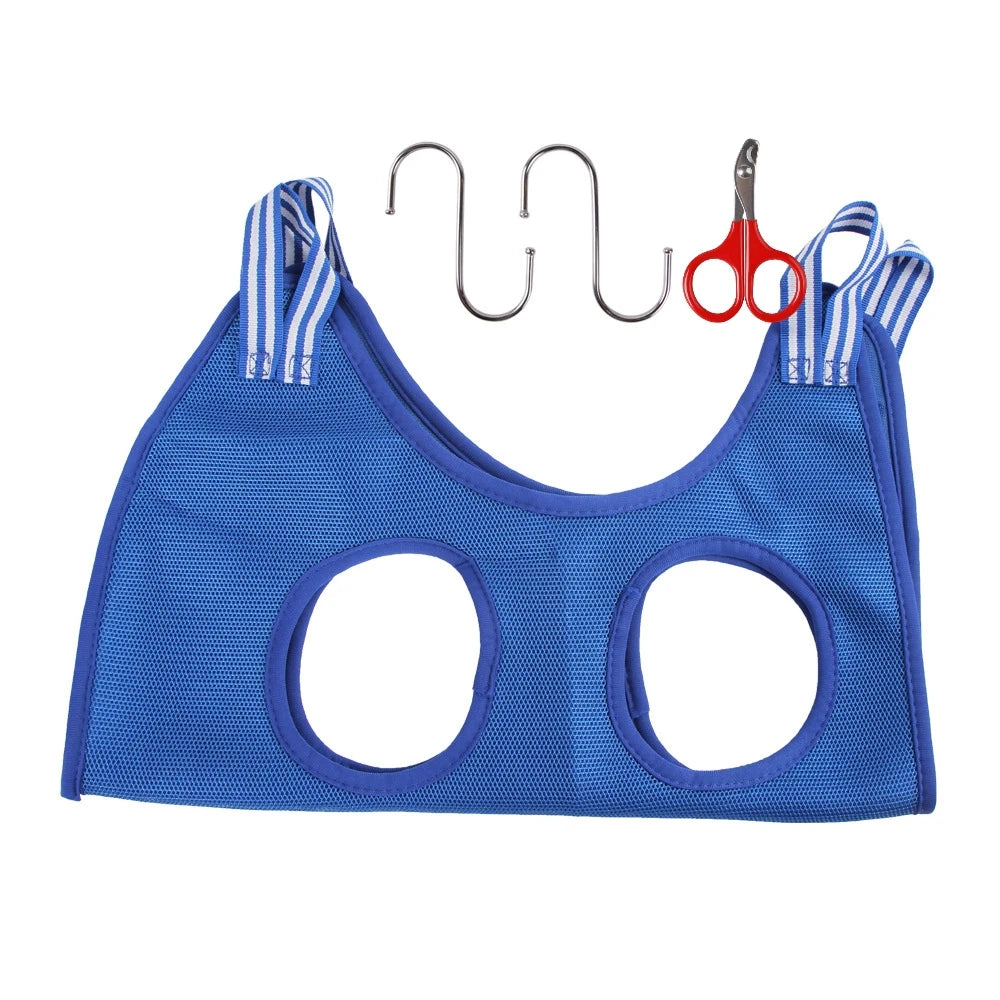 Dog Cat Grooming Hammock Bath Bag For Nail Cutting Anti Scratch Restraint
