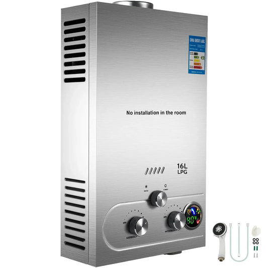 SIHAO Tankless LPG Propane Water Heater Portable Wall Mount