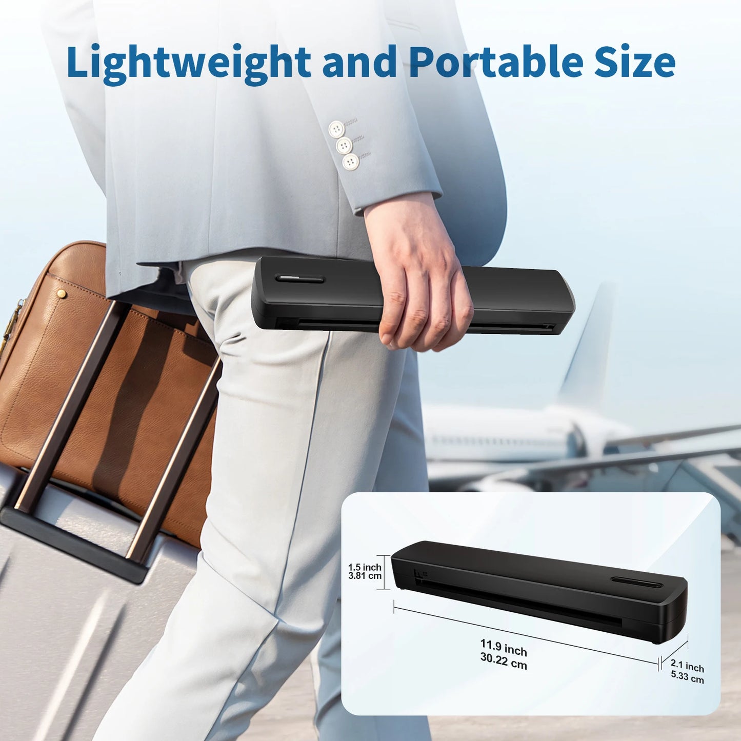 TakeYou Portable Wireless Inkless Thermal Printer Bluetooth 300DPI