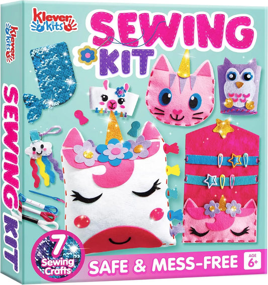 Joyfy First Sewing Kit For Kids With 7 Unicorn Projects