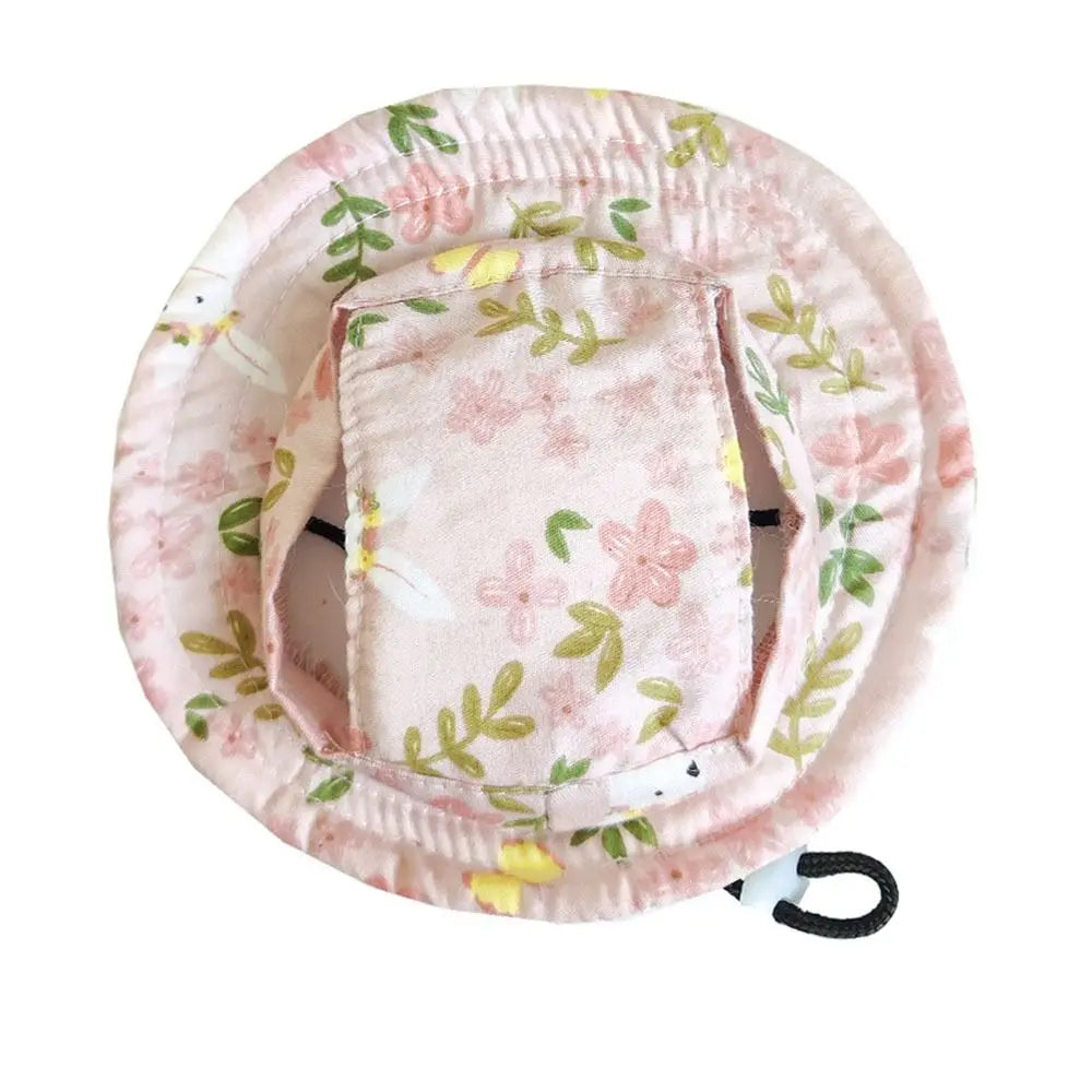 Adjustable Pet Sun Hat For Cats And Dogs Breathable Sunshade
