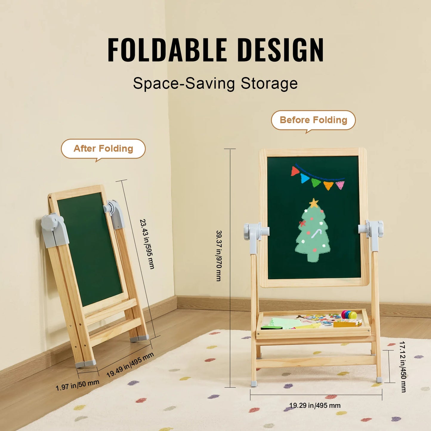 SucceBuy Magnetic WordPad Drawing Board Easel For Kids