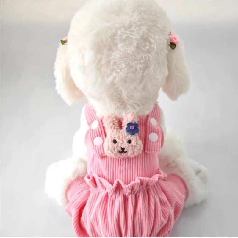 Cute Dog Jumpsuit Overalls With Straps For Pets Comfortable