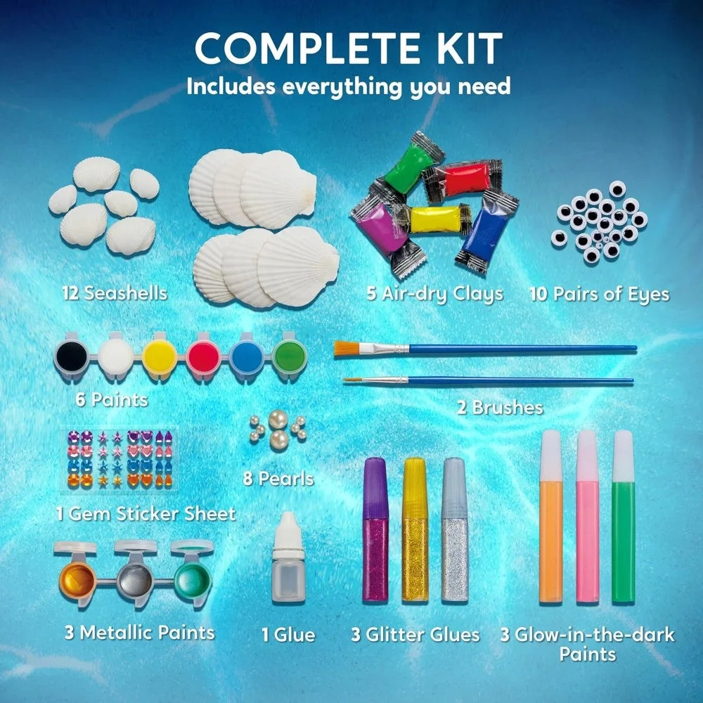 Joyfy Kids Seashell Painting Art And Crafts Kit Set