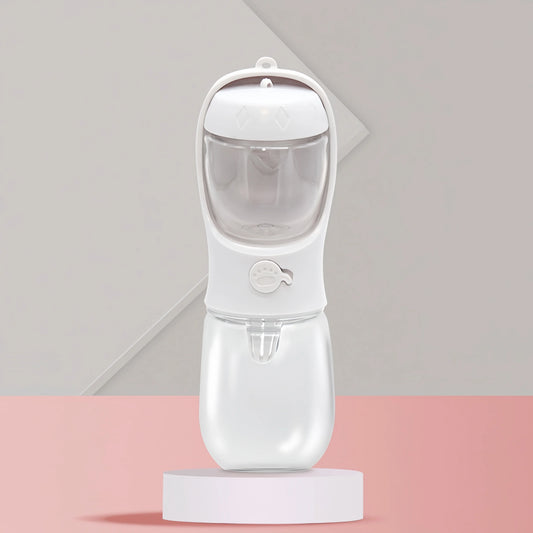Portable Pet Water Bottle With Food Storage Dogs And Cats