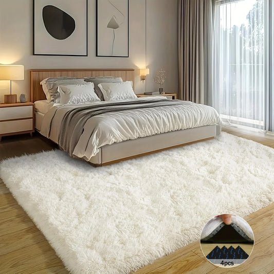 Aubusson Shaggy Non Slip Rugs For Living Room And Bedroom