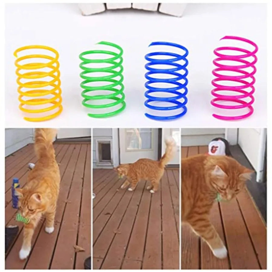 Interactive Cat Spiral Toy for Exercise and Play