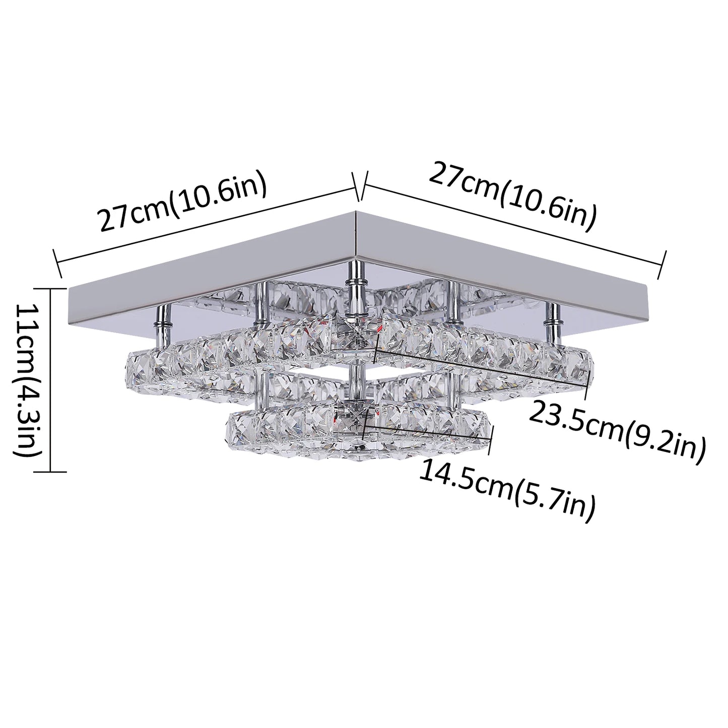 Vetrulus Crystal Chandelier Luxury Living Room Ceiling Light