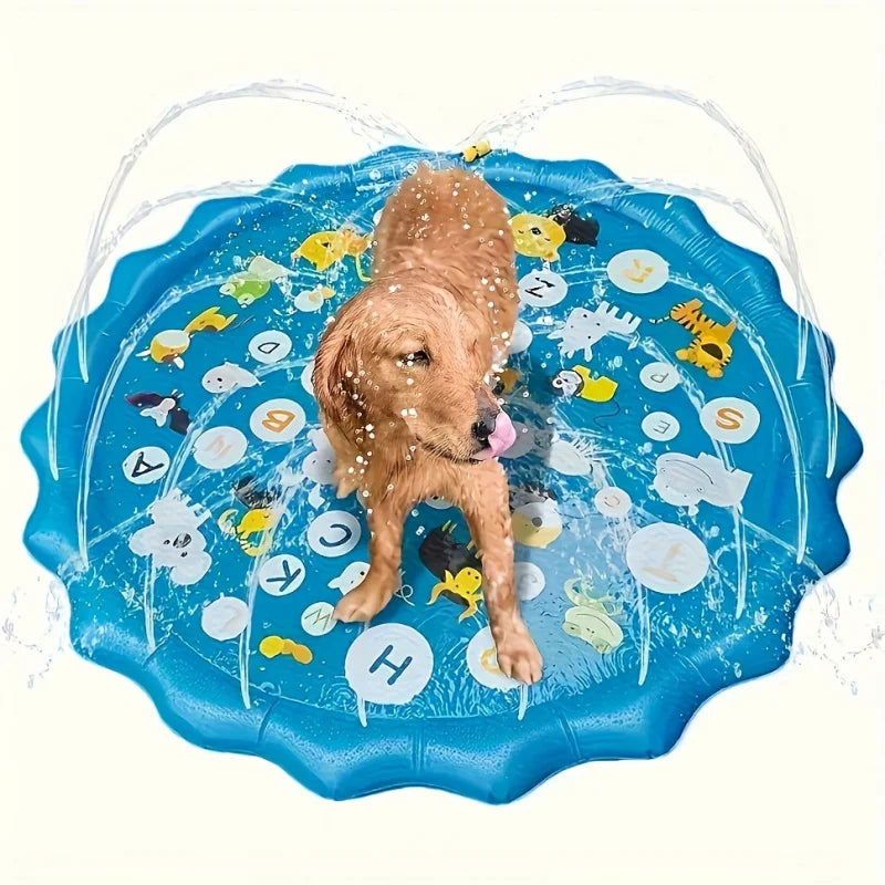 Outdoor Dog Bath Basin With Water Spray And Cooling Pool