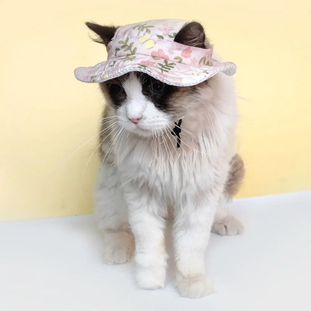Adjustable Pet Sun Hat For Cats And Dogs Breathable Sunshade