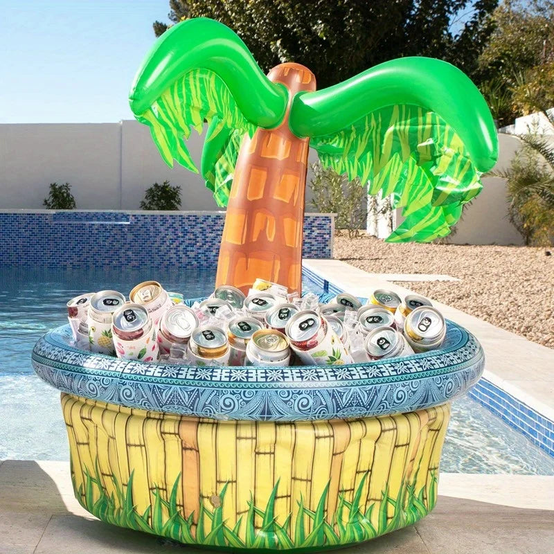 Joyfy Inflatable Palm Tree Cooler For Outdoor Luau Parties