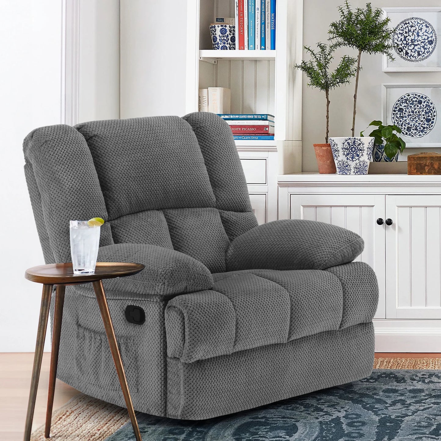Farini Oversized Rocker Recliner Chair For Home Theater Seating
