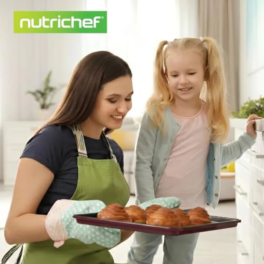 8 Piece Nonstick Bakeware Set Oven Safe PFOA Free Durable