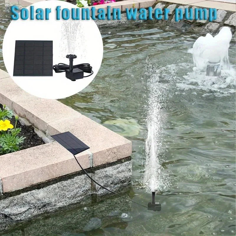 Solar Floating Fountain Pump With Six Nozzles For Bird Baths And Pools
