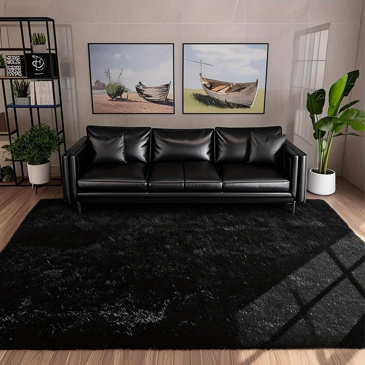 Aubusson Geometric Plush Rug 100 Percent Polyester Bedroom Decor