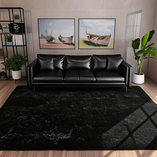 Aubusson Geometric Plush Rug 100 Percent Polyester Bedroom Decor