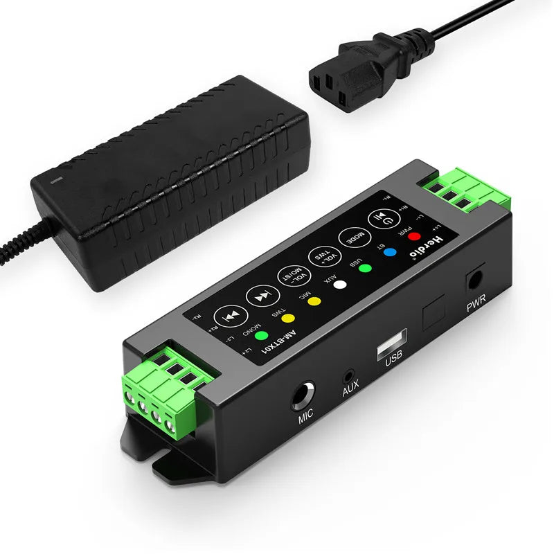 Herdio 4 Channel Bluetooth Amplifier 200W Power Output With USB