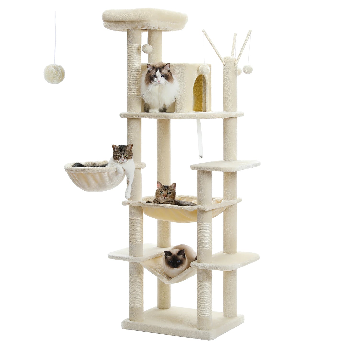 PAWZ Road Large Cat Tree Tower With Scratching Posts