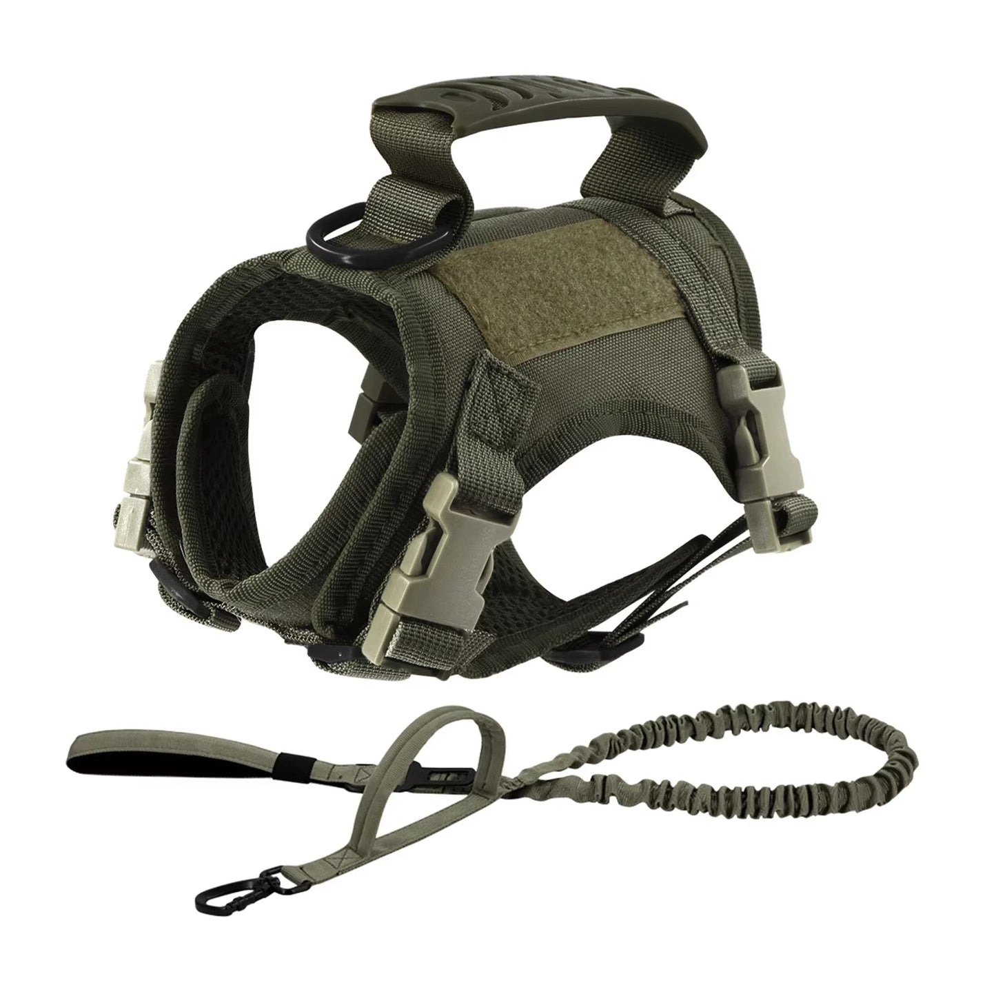 Tactical Harness And Leash Set For Pets Adjustable Comfort Vest