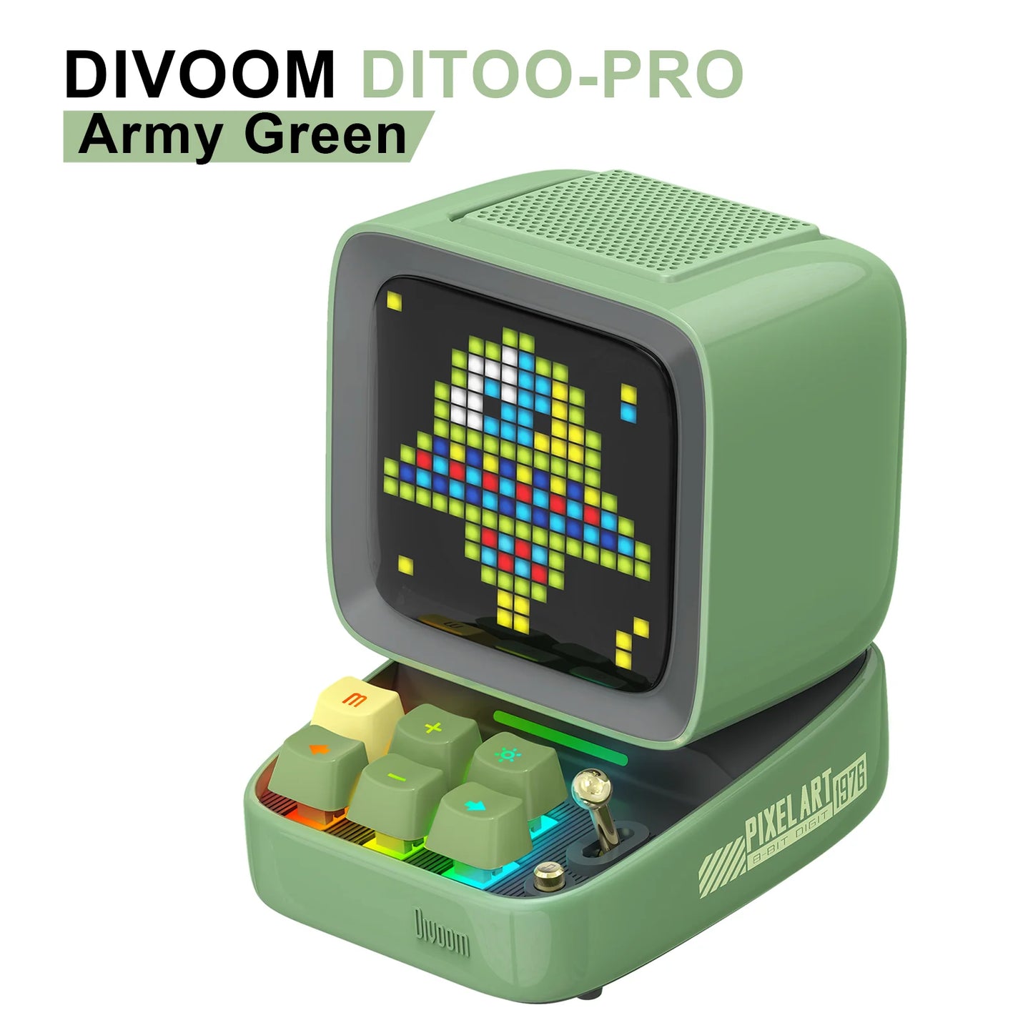 Divoom Retro Pixel Bluetooth Speaker Portable Wireless LED Alarm Clock