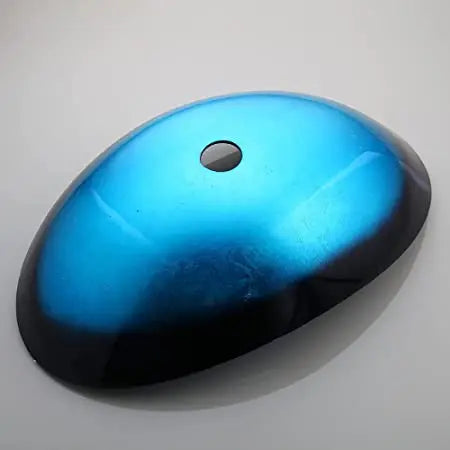 Mekkhalia Tempered Glass Oval Vessel Sink With Waterfall Faucet
