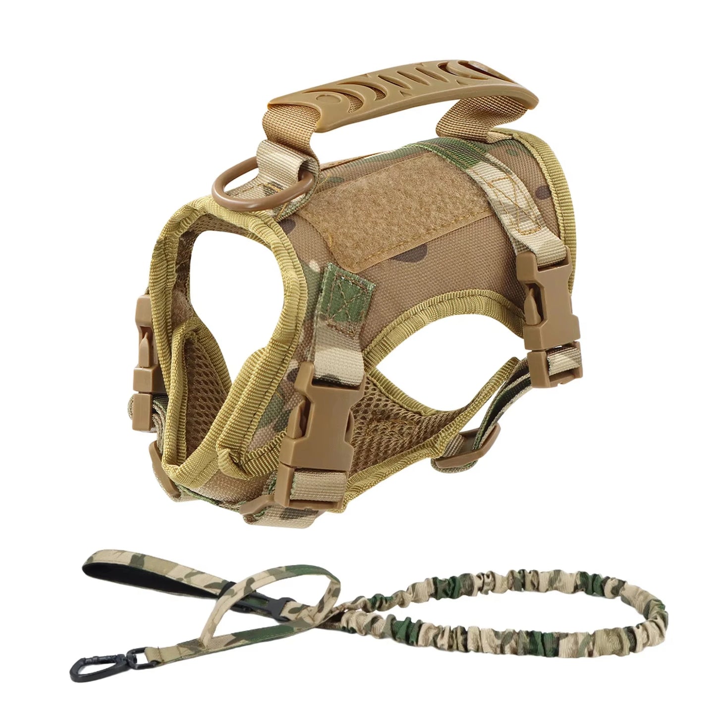 Tactical Cat Harness And Leash Set With Adjustable Straps For Pets