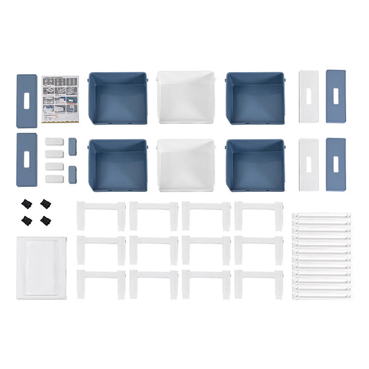 Six Drawer Household Plastic Storage Cabinet And Organization Unit