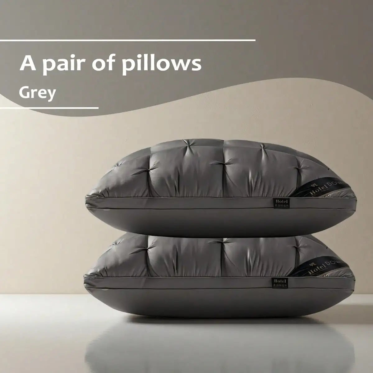 Queen Pillow Set Of 2 Microfiber Down Alternative For Side Back Stomach Sleepers
