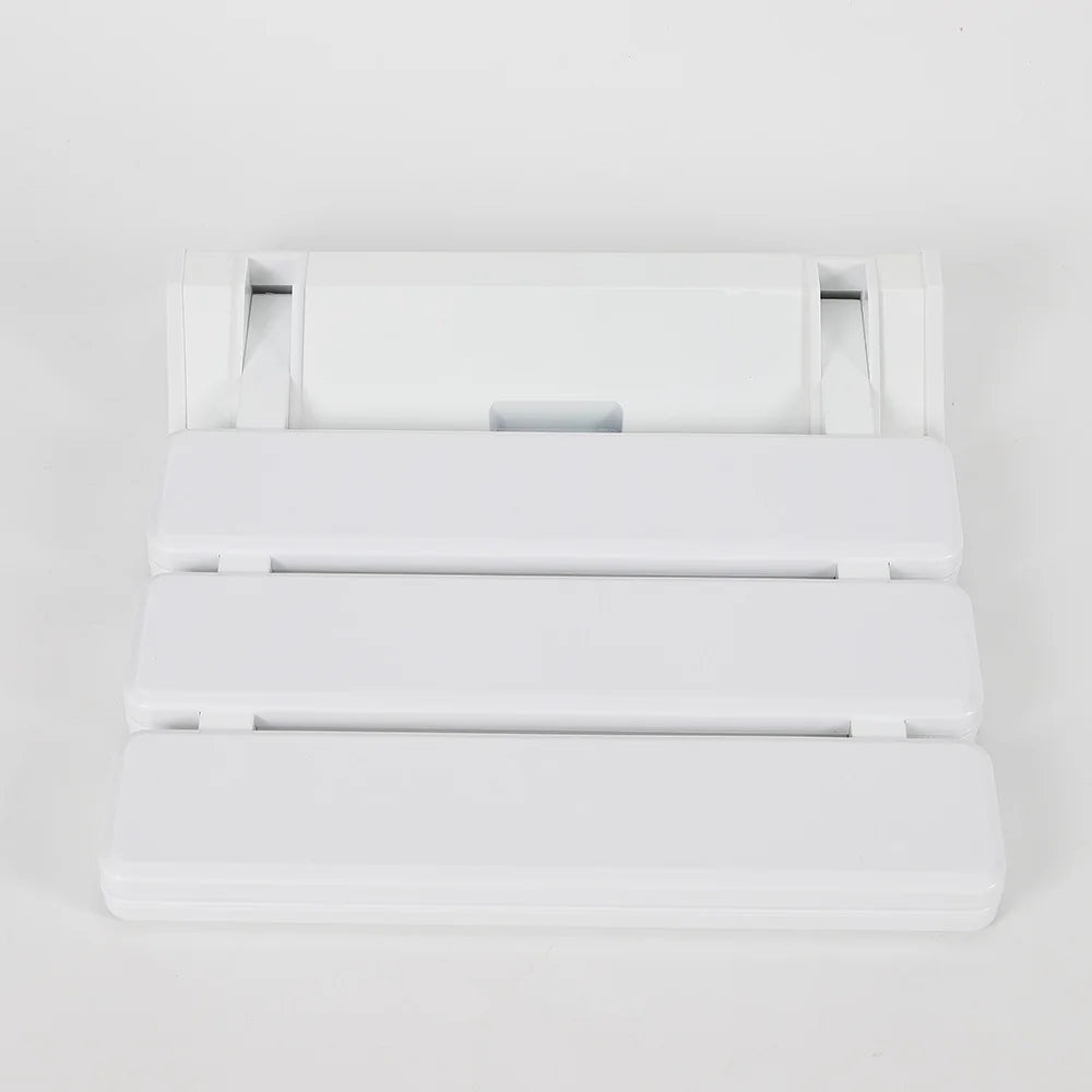 Folding Shower Seat Wall Mount Stool Supports 130kg Load Capacity