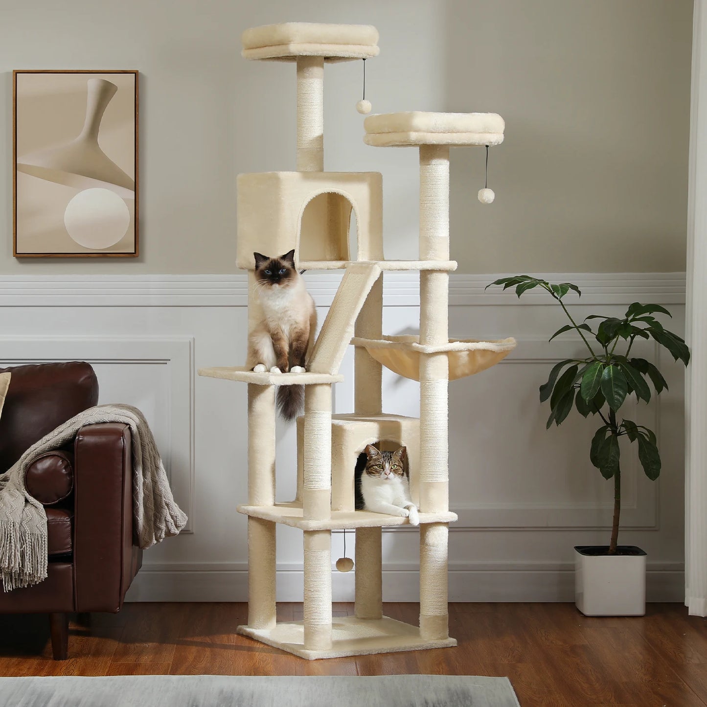 PAWZ Road Large Cat Tree Tower With Scratching Posts