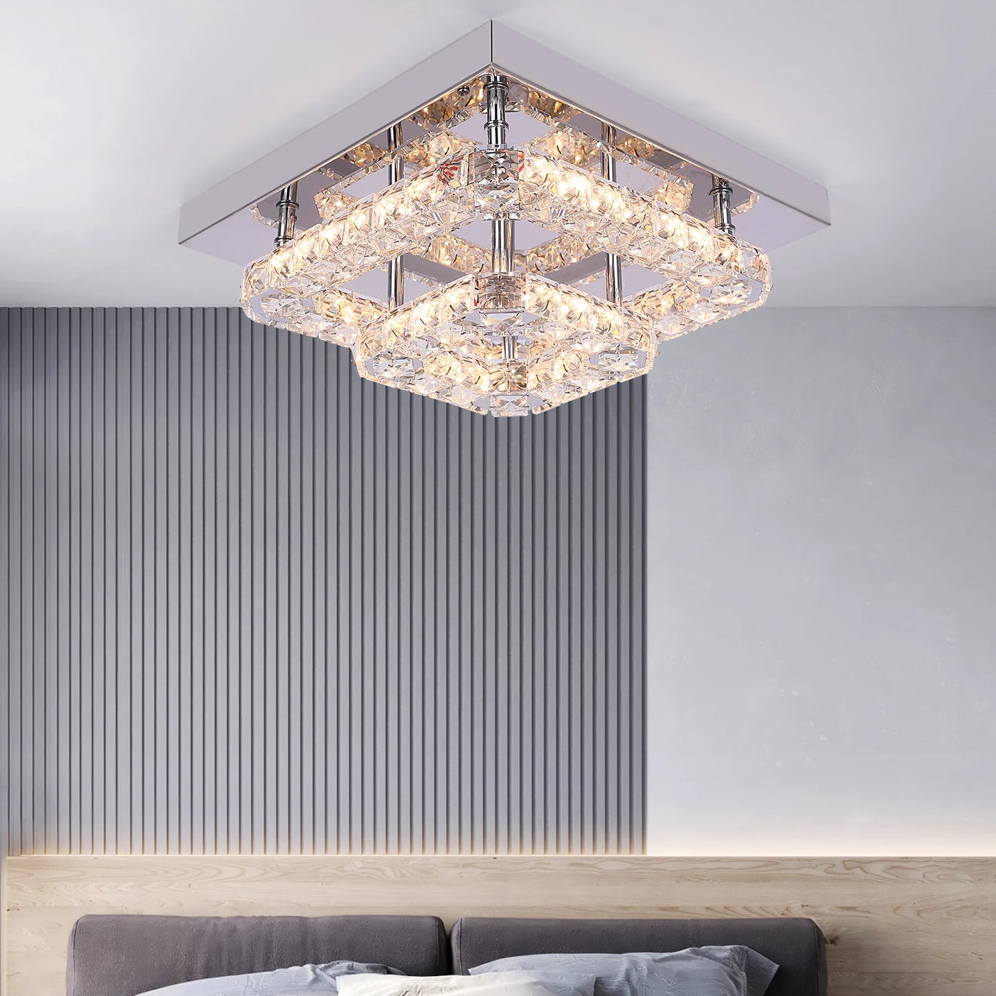 Vetrulus Crystal Chandelier Luxury Living Room Ceiling Light