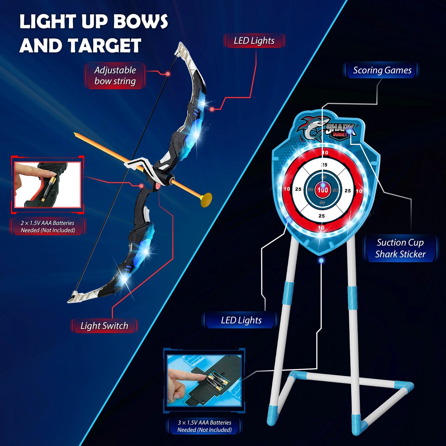VATOS Ultimate 4 in 1 Archery Battle Arena for Kids