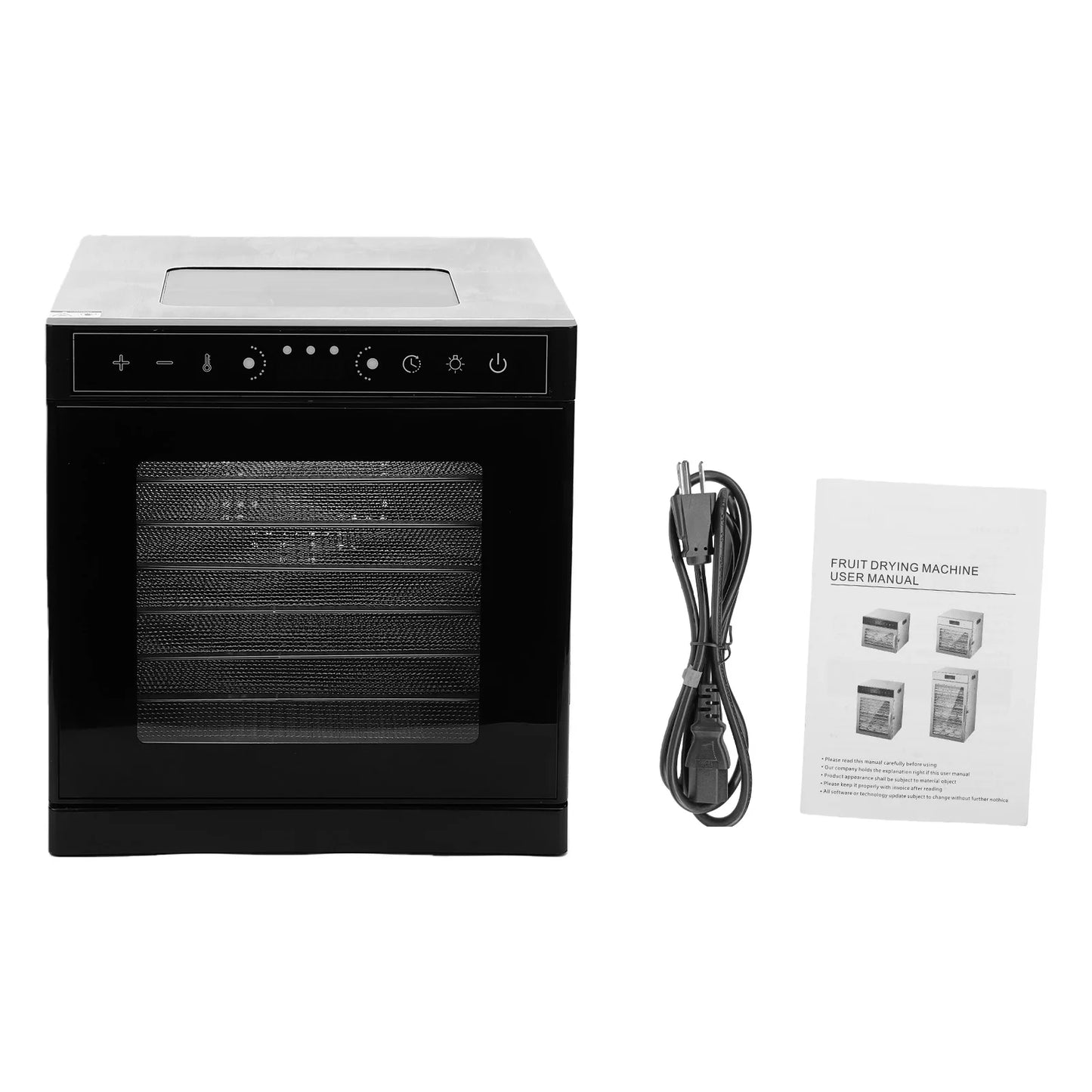 Stainless Steel Food Dehydrator With 8 Trays And LED Timer