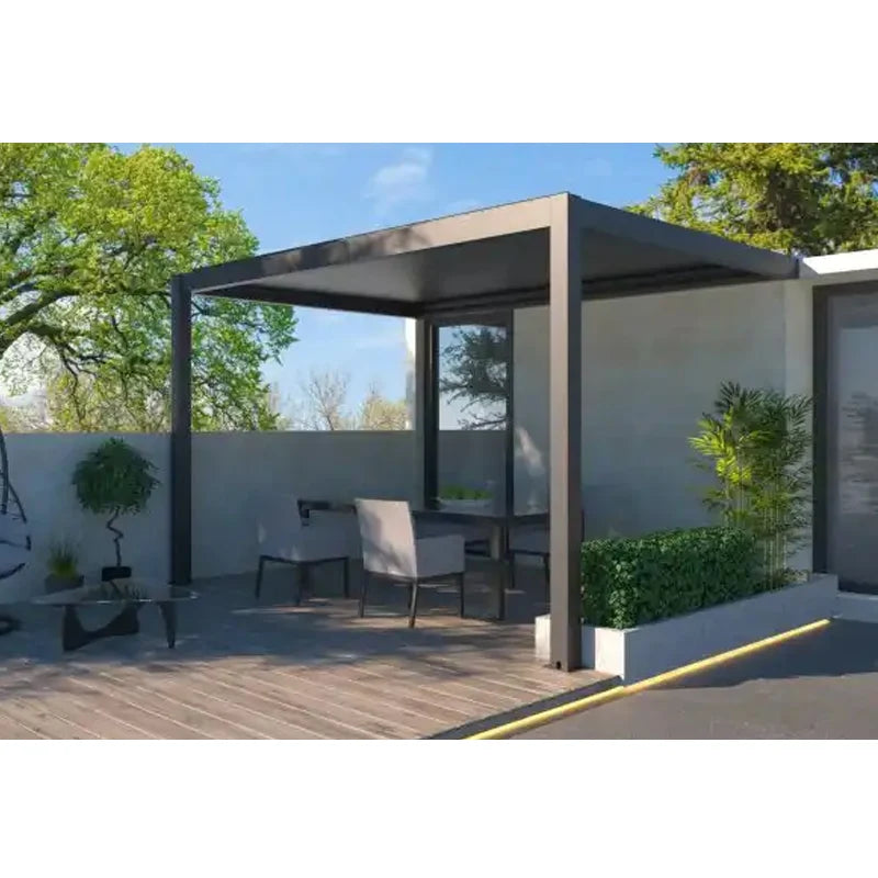 Bioclimatic Louver Aluminum Pergola For Outdoor Patios