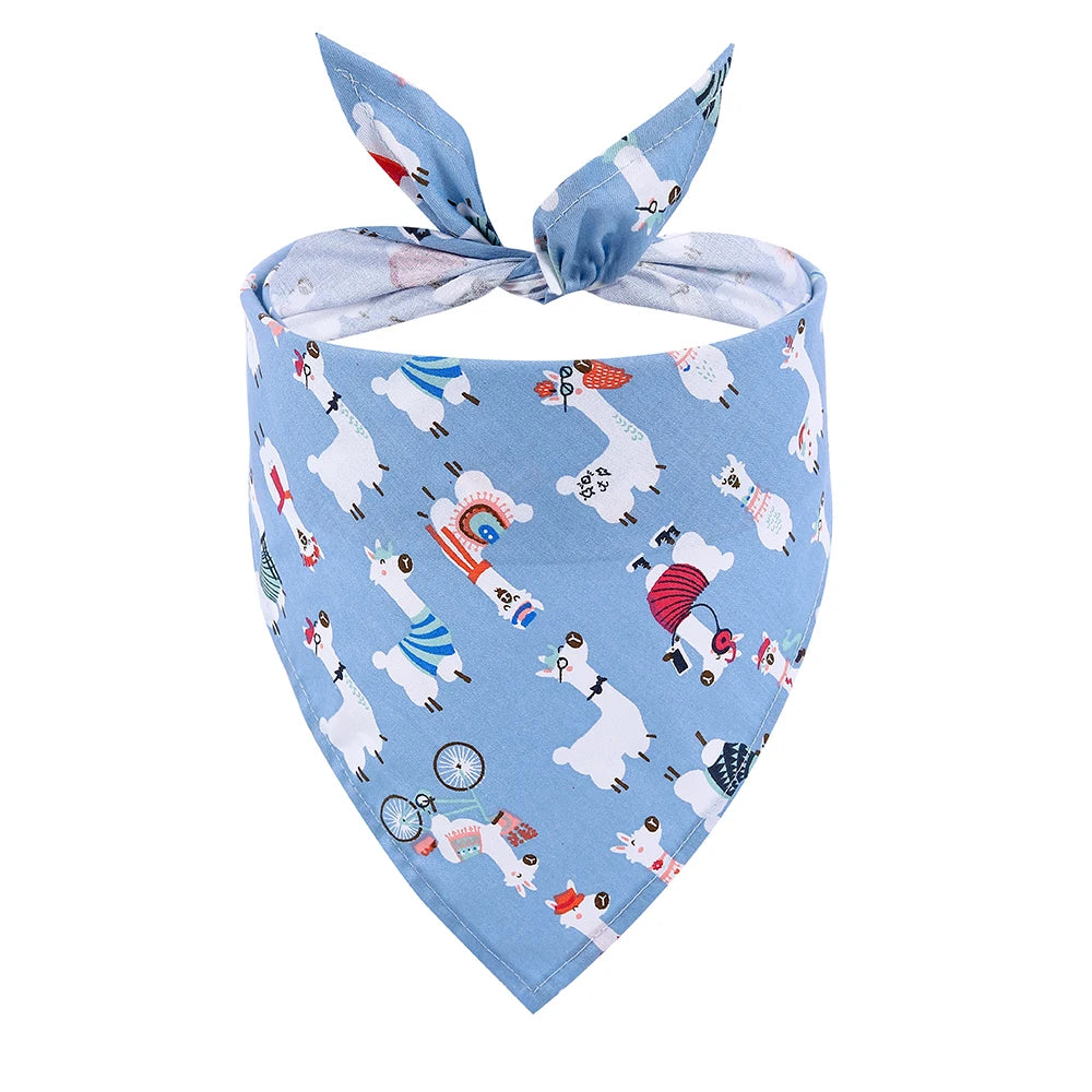 Sucado Fruit Floral Dog Bandana Washable Soft Kerchief