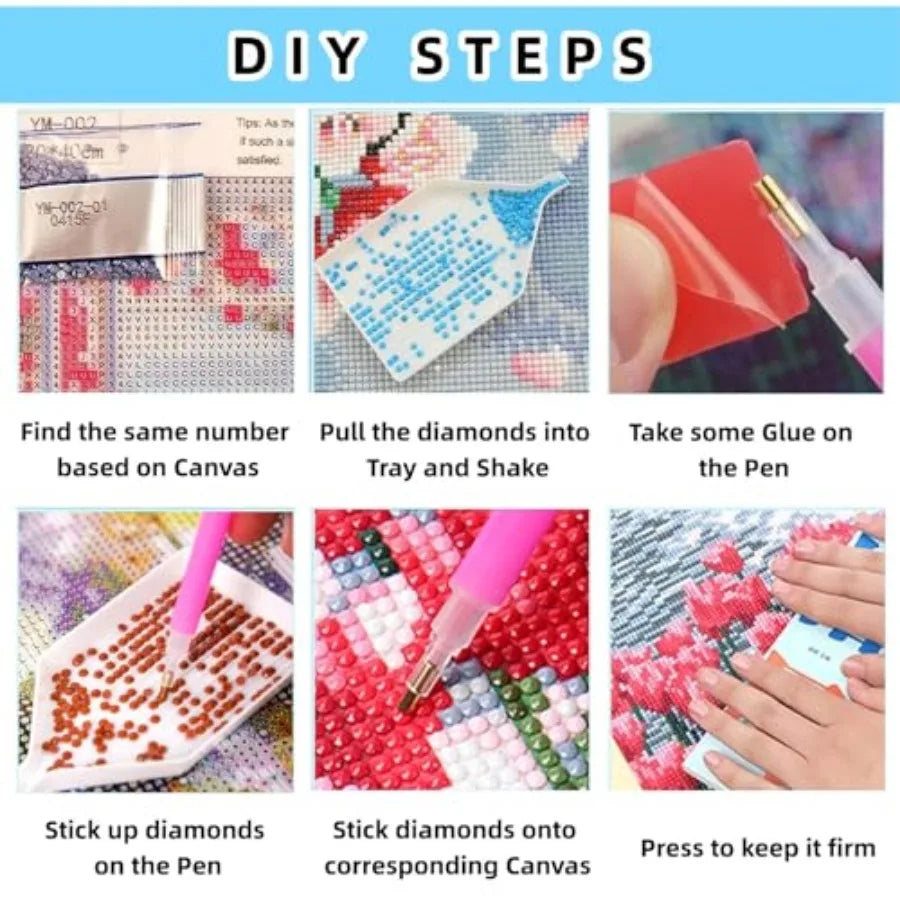 Diamond Art Kit For Adults Cute Pig 5D Diamond Painting