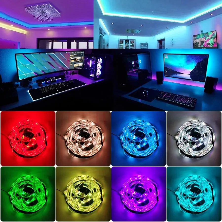 GOOLOOK RGB LED Strip With Bluetooth Controller Flexible Tape